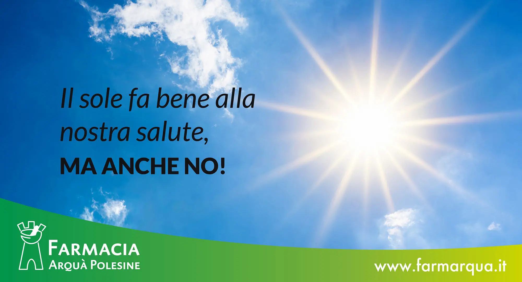 Foto del cielo con il sole che splende