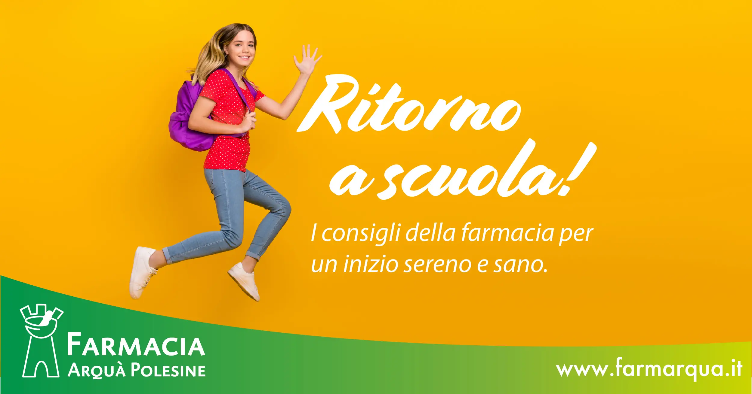 Bambina ritorno a scuola